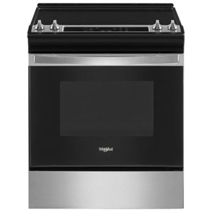 Whirlpool 30" 4.8 Cu. Ft. Slide-In Electric Range (YWEE515S0LS) -Stainless -Open Box -Perfect Condition