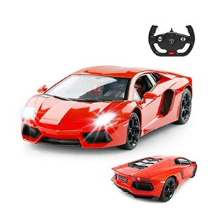 RASTAR RC Lamborghini Toy Car, 1:14 Lamborghini Aventador LP700-4 Remote Control Car(Orange)