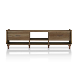 Furniture of America Waggoner Mid-Century Modern Wood 70-Inch TV Stand in Walnut
