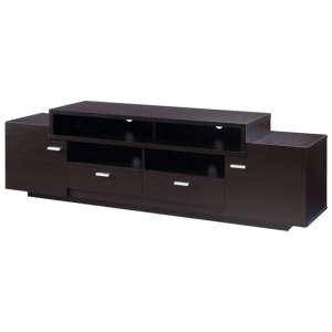 Pemberly Row Meuble TV de 72 po en cappuccino