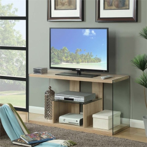 Pemberly Row 50" TV Stand in Weathered White