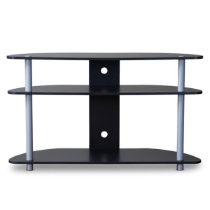 Baxton Studio Orbit 39" TV Stand in Black and Gray