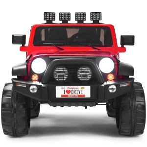 Topbuy 12V Electric Kids Ride On Truck Toys 2 Seater Jeep Car With Remote Control