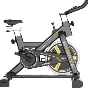 wingomart Carbon-Steel Heavy-duty Indoor Cycling Stationary Bike with LCD Display,Adjustable Seat & Handlebars Cycling Bike for Home Cardio Gym Workout
