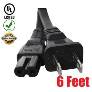 iMBAPrice 6 Feet AC Power Adapter Cord for Sony Playstation 3 Slim Edition, VAIO PCGA-AC16V6 AC Adapter, BDP-BX1 Blu-ray
