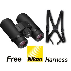 Nikon 10x42 Monarch M7 Binoculars #16766 + Nikon Binocular Harness. Nikon Canada Lifetime warranty.