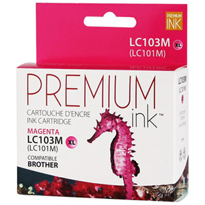 Premium Ink Magenta Ink Cartridge Compatible with Brother (LC103MS)