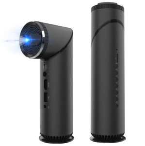 EZee Life USB/WiFi Portable Projector, Bluetooth Connectivity with 90° Rotate, Wall and Ceiling Projector - Movie Projector - Black Color