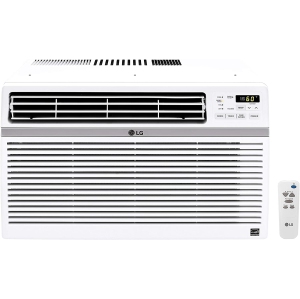 LG 15,000 BTU 115V Window-Mounted Air Conditioner with Remote Control, White