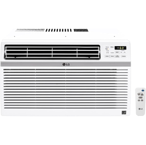 LG 2-in-1 Window Air Conditioner - 24500 BTU (1560 sq ft Coverage) - Window Kit, Remote - White