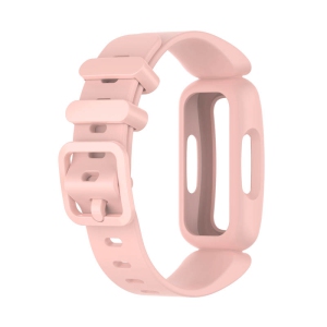 StrapsCo Soft Silicone Rubber Watch Band Strap for Fitbit Ace 3 - Light Pink