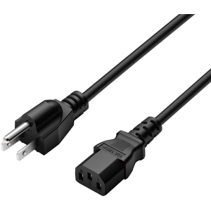 3 Prong Universal Power Cord Cable Fit for Vizio Brother Lenovo Personal Computer, PC Monitor, Bravia Smart TV,