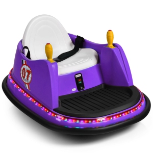 Gymax 6V Kids Ride On Bumper Car Vehicle 360° Spin Race Toy w/ Remote Control