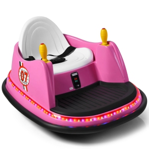 Gymax 6V Kids Ride On Bumper Car Vehicle 360° Spin Race Toy w/ Remote Control