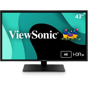 ViewSonic 43" UHD 3ms GTG MVA LCD Monitor (VX4381-4K) - Black