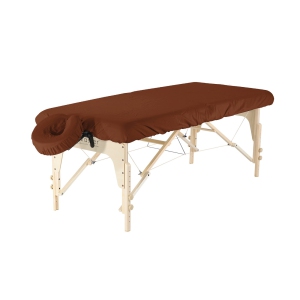 Master Massage Dignity & Luxury Microfiber Table Cover Set 2 Piece Set, Dark Chocolate