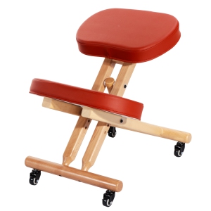 Master Massage Comfort Plus Wooden Kneeling Chair Prefect for Home, Office & Meditation (Cinnamon)