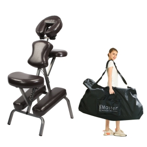 Master Massage Bedford Portable Chair Professional Package 1count, Coffee, 1 Count