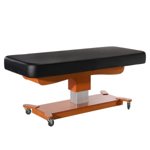 Master Massage Maxking Comfort Elctric Lift Spa Salon Stationary Pedestal Flat Beauty Bed Black