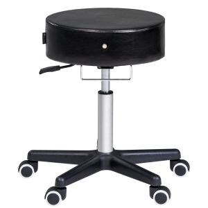 Master Massage Glider Ergonomic Round Swivel Adjustable Rolling Hydraulic Stool in Royal Blue Barber Dental Chair for Beauty, Lash, Salons, Home, Studio, Office