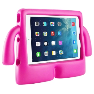3D Silicone Shockproof Child Kids Stand Cover Case for iPad Pro 11" 1st 2nd 3rd Gen, Air 4 5 4th 5th Gen, Hot Pink
