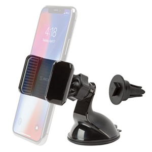 Scosche VWDSM2 SCOSCHE CarMount 3-in-1 Universal Phone Vent or Window & Dash Suction Cup Mount for The Car, Home or Office
