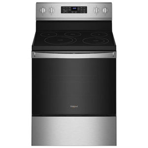 Whirlpool 30" 5.3 Cu. Ft. Electric Air Fry Range (YWFE550S0LZ) -Stainless -Open Box -Scratch & Dent