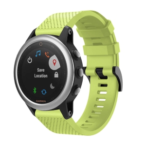 StrapsCo Sturdy Silicone Rubber Watch Band Strap for Garmin Fenix 5S - Green