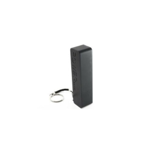 Nouvelle batterie externe USB 2600mAh avec porte-clés Noir BK