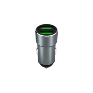 Dual Ports Car Charger USB 2.4A Fast Car Charger 2 Port Adapter Aluminium