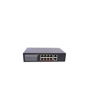 Commutateur Gigabit 10 ports avec 8 ports POE et 2 ports uplink Gigabit