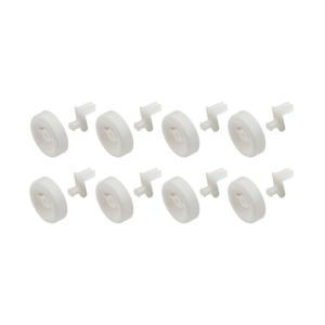 WG04A03477 OEM GE Dishwasher Lower Dishrack Roller Assembly Kit 8 Pack