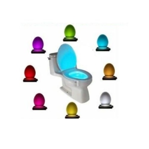 Toilet Night Light LED Motion Activated 16 Colors Sensor Bathroom Bowl Seat Lamp