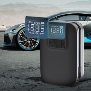 Portable Electric Air Pump Digital Display & Intelligent Control With 5000mAh Rechargeable Battery, in 4 units (kpa, psi, bar & kg/cm²)