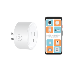 INSTACHEW, Pureconnect Smart Plug, App Enabled, Google Assistant and Alexa Compatible, Smart Converter, Smart Adapter