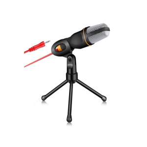 Multimedia Studio 3.5mm Condenser Wired Computer Microphone Mic + Tripod Stand