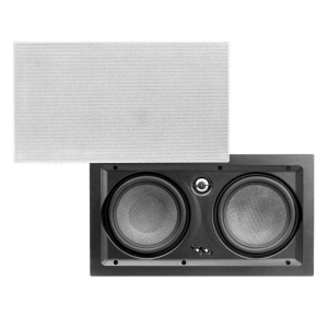 OSD Audio IW650-LCR 6.5" 200W Trimless In-Wall LCR Speaker with Dual Black Kevlar Cone Woofers