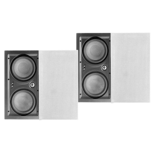 OSD Audio IW650-LCR 6.5" 200W Trimless In-Wall LCR Speakers with Dual Black Kevlar Cone Woofers (Pair)
