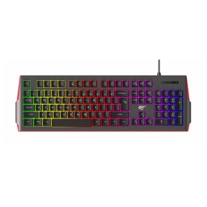 Havit KB866L Wired RGB Backlit Membrane FN Multi-function Gaming Keyboard_Black