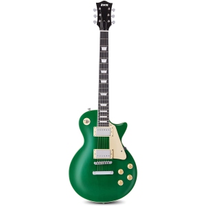 LyxPro 39” SB Series Electric Guitar, Kit for Beginner, Intermediate & Pro Players Solid Body Guitar, Bonus 2-Pack of Picks, Mahogany Wood, Volume/Tone Controls, 3-Way Pickup - Green