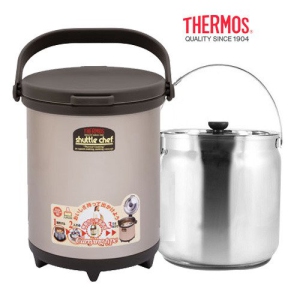 Thermos Shuttle Chef 6.0L Carry Out Stainless Steel Thermal Cooker (1 x 6.0L Inner Pots) (RPC-6000)