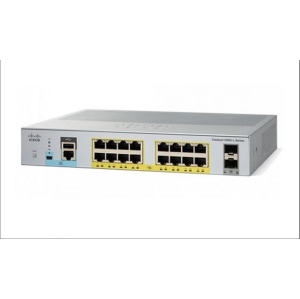 Cisco Catalyst 2960L-16PS-LL - Switch - managed - 16 x 10/100/1000 + 2 x Gigabit SFP (uplink) - desktop, rack-mountable - PoE+ (120 W) (WS-C2960L-16PS-LL)