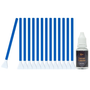 UES APSC16 DSLR or SLR Digital Camera Cleaning Kit for APS-C Sensors (14 X 16mm Sensor Cleaning Swabs + 15ml Sensor Cleaner)