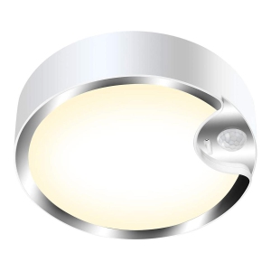 LIVINGbasics Battery Powered Ultra Bright 80 LED 400 Lumens Motion Sensor Ceiling Light with Cool or Warm light - Natural