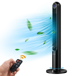 Costway 42" Tower Fan Smart Display Panel 12H Timer 80 Degree Oscillating Fan with Remote