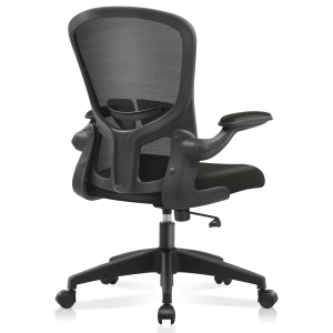 CoolHut Office Chair - Ergonomic Desk Chair with Adjustable Lumbar Support and Height, Breathable Mesh with Wheels, Swivel Computer Chair with Flip-up Armrests, Ergo Backrest