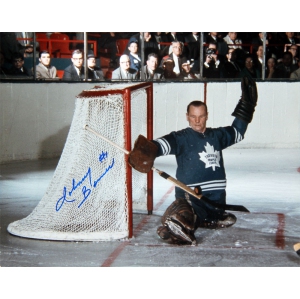 Johnny Bower Signed 8x10 Photo, TO Maple Leafs (Horizontal)