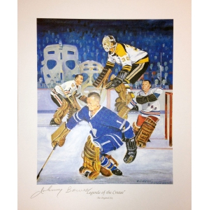 Legends Of The Crease Signed Lithograph - Bower (11" by 9")