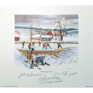 Signed Bower, Hull, Stanley, Dionne Lithograph