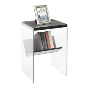 Pemberly Row End Table in Weathered Gray